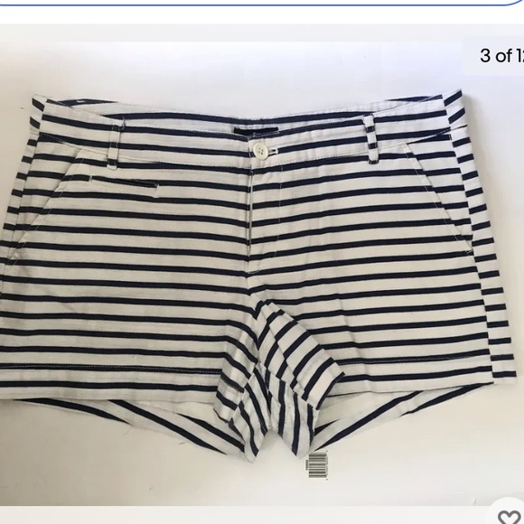 Gap Women’s Blue And White Striped Sailor Shorts 8 - Picture 11 of 12